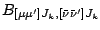 $\displaystyle B_{[\mu\mu^\prime]J_k,[\bar{\nu}\bar{\nu}^\prime]J_k}$