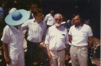 Zdzislaw Szymanski with Jerzy Dudek and Witek Nazarewicz, Crete 1987