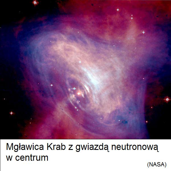 Pozostałość po wybuchu supernowej - Mgławica Krab