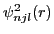 $ \psi^2_{njl}(r)$