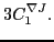 $\displaystyle 3C_1^{\nabla{J}} .$