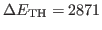 $ \Delta E_{\rm
TH}=2871$