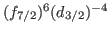 $ (f_{7/2})^6 (d_{3/2})^{-4}$