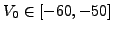 $V_0\in
[-60,-50]$