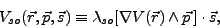 \begin{displaymath}
V_{so}(\vec{r},\vec{p},\vec{s})
\equiv
\lambda_{so} [\nabla V(\vec{r})\wedge\vec{p}\,]\cdot\vec{s},
\end{displaymath}