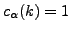 $c(k) = \{c_{\alpha}(k), \alpha = 1, \dots ,m\}$