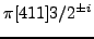 $\pi [413]5/2^{\pm}$