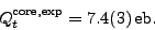 \begin{displaymath}
B(E2)(I\rightarrow{I-2},k)= \frac{5}{16\pi} e^2 \langle I0\,20\vert I-2\,0\rangle Q^2_{t}(k),
\end{displaymath}