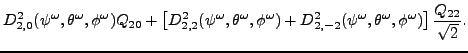 $\psi^{\omega},\theta^{\omega},\phi^{\omega}$