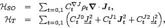 \begin{displaymath}
\begin{array}{rcl}
{\mathcal H}_{SO} &=&
\sum_{t=0,1}
C_{t}...
...
+ C_{t}^{J2} \underline{\mathsf J}_{t}^{2}\Big) ,
\end{array}\end{displaymath}
