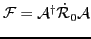 ${\cal
F}={\cal A}^\dagger {\dot{\cal R}}_0 {\cal A}$