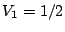 $V_1=1/2$