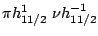 $ \pi h_{11/2}^1~\nu
h_{11/2}^{-1}$