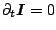 $ \partial_{t}\vec {I}=0$