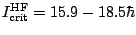 $ I_{\text{crit}}^{\text{HF}}=15.9-18.5\hbar$