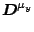 $\displaystyle \vec {D}^{\mu_y}$