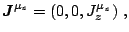 $\displaystyle \vec {J}^{\mu_z}=(0,0,J^{\mu_z}_z)~,$