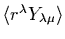 $\langle r^\lambda Y_{\lambda\mu}\rangle$