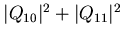 $\vert Q_{10}\vert^2+\vert Q_{11}\vert^2$