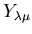 $Y_{\lambda\mu}$