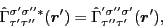 \begin{displaymath}
\hat{\Gamma}^{\sigma'\sigma''*}_{\tau'\tau''}(\bm{r}') =
\hat{\Gamma}^{'\sigma''\sigma'}_{\tau''\tau'}(\bm{r}')
,
\end{displaymath}