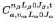 $C_{a,n_\alpha
L_\alpha 0 J_\alpha}^{n_\beta L_\beta 0 J_\beta,t}$