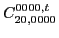 $C_{20,0000}^{0000,t}$