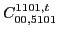 $\displaystyle C_{00,5101}^{1101,t}$