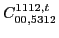 $\displaystyle C_{00,5312}^{1112,t}$