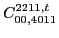 $\displaystyle C_{00,4011}^{2211,t}$