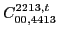 $\displaystyle C_{00,4413}^{2213,t}$