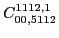 $\displaystyle C_{00,5112}^{1112,1}$