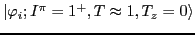 $ \vert\varphi_i; I^\pi=1^+, T\approx 1, T_z=0\rangle$