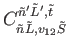 $C_{\tilde{n} \tilde{L},v_{12} \tilde{S}}^{\tilde{n}'
\tilde{L}', \tilde{t} }$