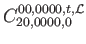 $\displaystyle C_{20,0000,0}^{00,0000,t,\mathcal{L}}$