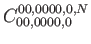 $\displaystyle C_{00,0000,0}^{00,0000,0,N}$