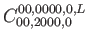 $\displaystyle C_{00,2000,0}^{00,0000,0,L}$