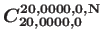 $\bm{C_ {20, 0000, 0}^{20, 0000, 0, \bf {N}}}$