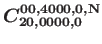 $\bm{C_ {20, 0000, 0}^{00, 4000, 0, \bf {N}}}$