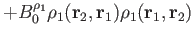 $\displaystyle +B^{\rho_1}_0 \rho_1(\mathbf r_2,\mathbf r_1)\rho_1(\mathbf r_1,\mathbf r_2)$