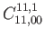 $\displaystyle C_{11,00}^{11,1}$