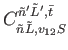 $ C_{\tilde{n} \tilde{L},v_{12}
S}^{\tilde{n}' \tilde{L}', \bar{t}}$