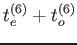 $\displaystyle t_e^{(6)}+t_o^{(6)}$