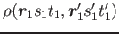 $\rho(\bm{r}_{1} s_1 t_1,\bm{r}'_{1} s'_1 t'_1)$