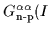 $G_{\mbox{\rm\scriptsize {n-p}}}^{\alpha\alpha}(I$