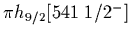 $\pi h_{9/2}[541\;1/2^{-}]$