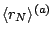 $ \langle r_N\rangle^{(a)}$