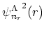 ${\psi_{n_r}^\Lambda}^2(r)$