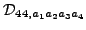 $\displaystyle {\cal D}_{44,a_1a_2a_3a_4}$