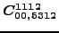 $\displaystyle \bm{C_{00,5312}^{1112}}$